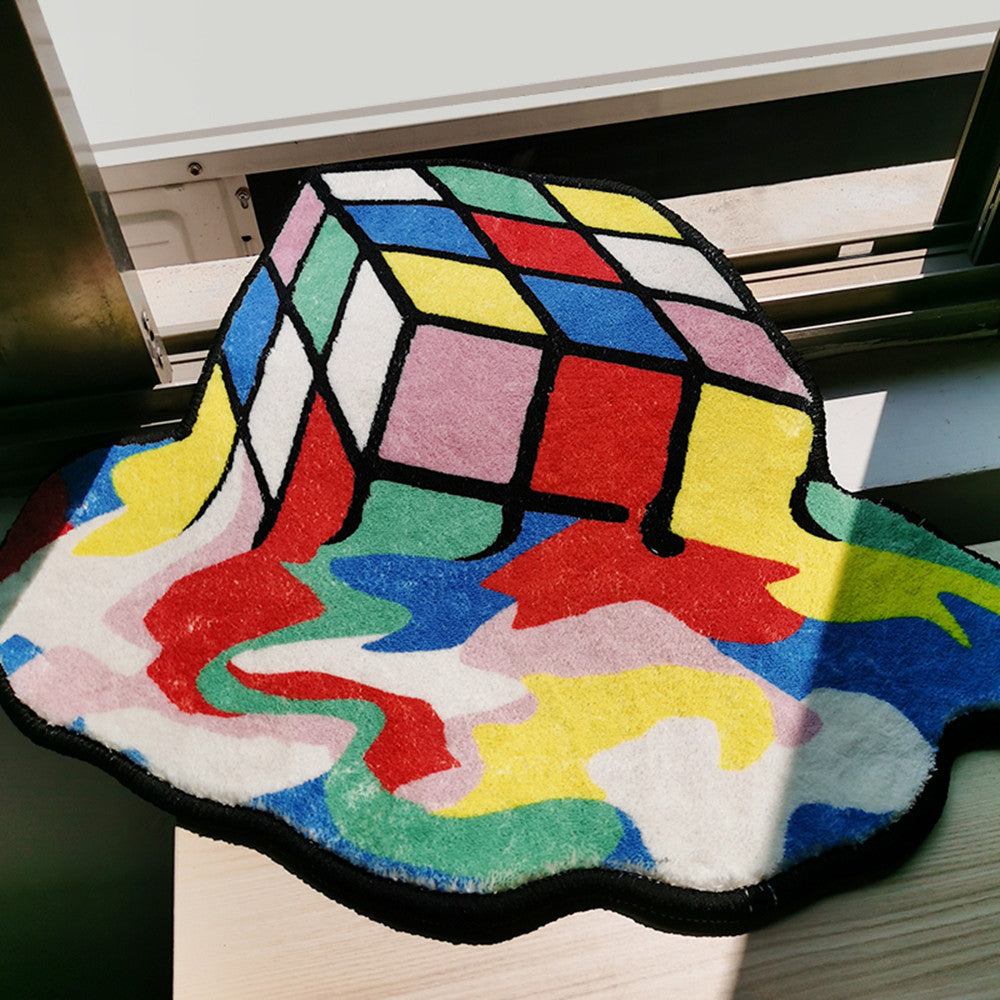 Melting Cube Rug - Vellum Venture